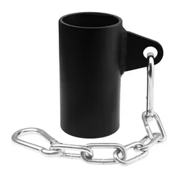 T-Bar Row Platform with Chain,Eyelet Landmine Attachment Fits  Bar Full 360 degree Swivel Ideal for Bent Over Exercises