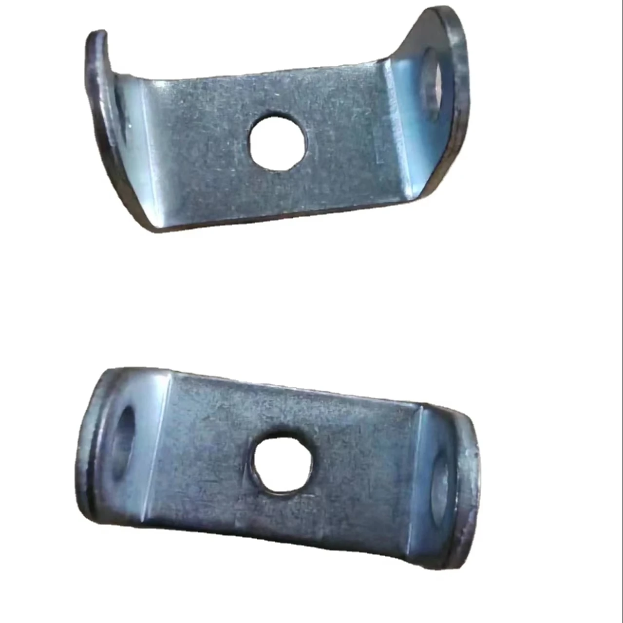 Customized U-Shaped Sheet Metal Bracket Metal Stamping Parts with Zinc Plated Finish Custom Fabrication Services