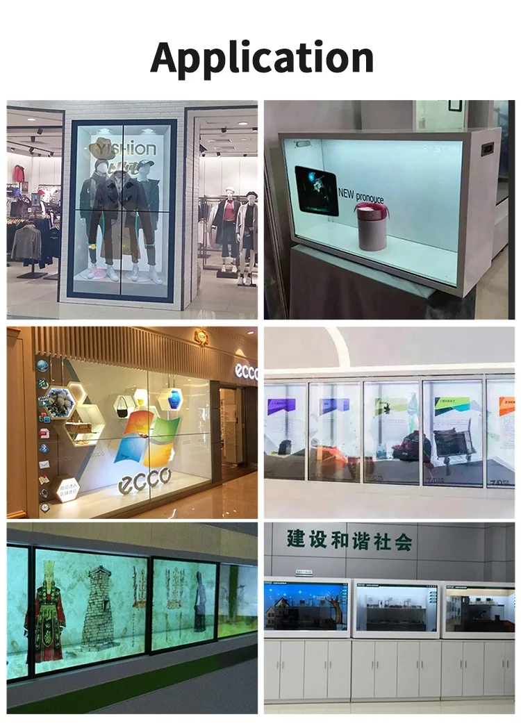 New Design Transparent Lcd Display Screen Interactive Touch Lcd Transparent Display Box Transparent Lcd Showcase