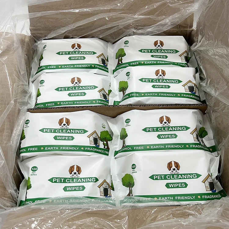 Салфетки для домашних животных гипоаллергенные салфетки на растительной основе кошек щенков собак ухода за домашними животными