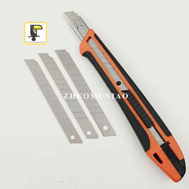 Precision 9MM Cutter Plastic Retractable Pocket Hobby Craft Paper Stationery Sharp Cutting Utility Knife