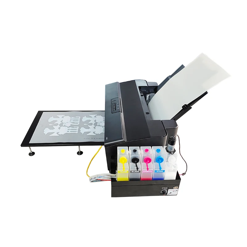 Настольная печатная машина FCOLOR A3 DTF L1800 для футболки и одежды, печать на ПЭТ-пленке для переноса с мини-духовкой