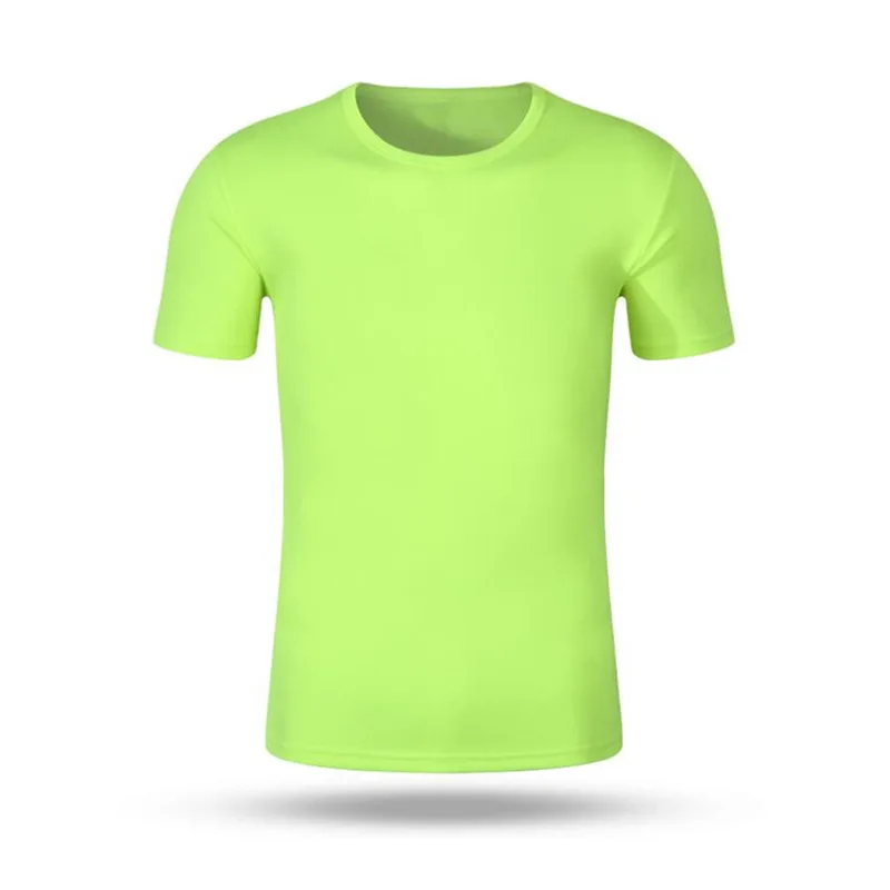 New quick dry tech t shirt O Neck Mens sports jogger T shirt Wholesale Plain color gym custom logo