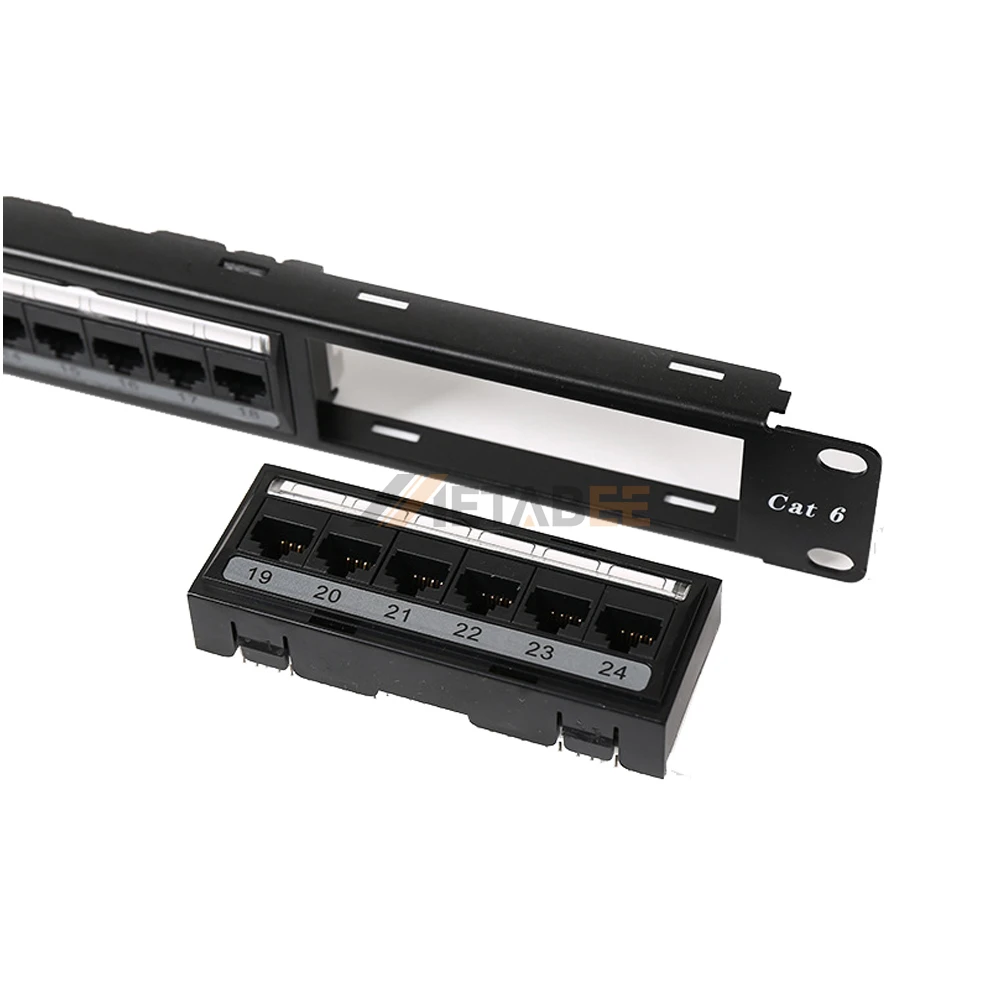 CAT5E CAT6 1U UTP 34 Port Patch Panel