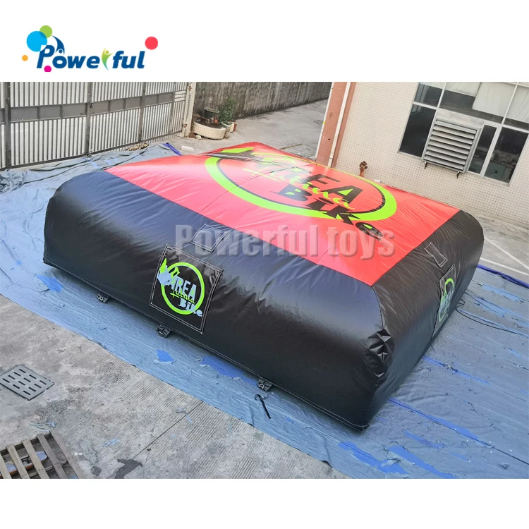 Customized Inflatable Snow Board air Cushion Slope Bag Flat Bike airbag for BMX Landing