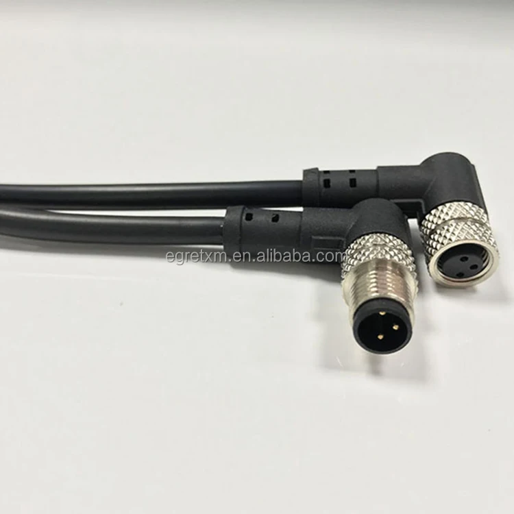 Ip67 M8 женский разветвитель 3 Pin Ip68 водонепроницаемые разъемы для провода кабель с разъемами
