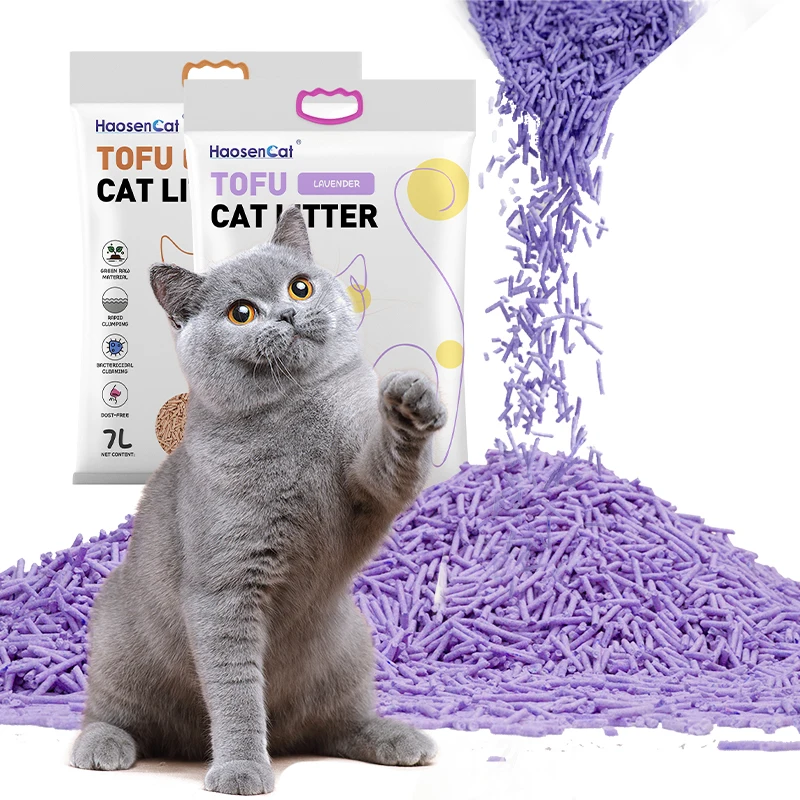 OEM Cat Sand Factory BSCI Premium Strong Clumping Dust Free Bulk Tofu Pine Wood Pellets For Cat Litter