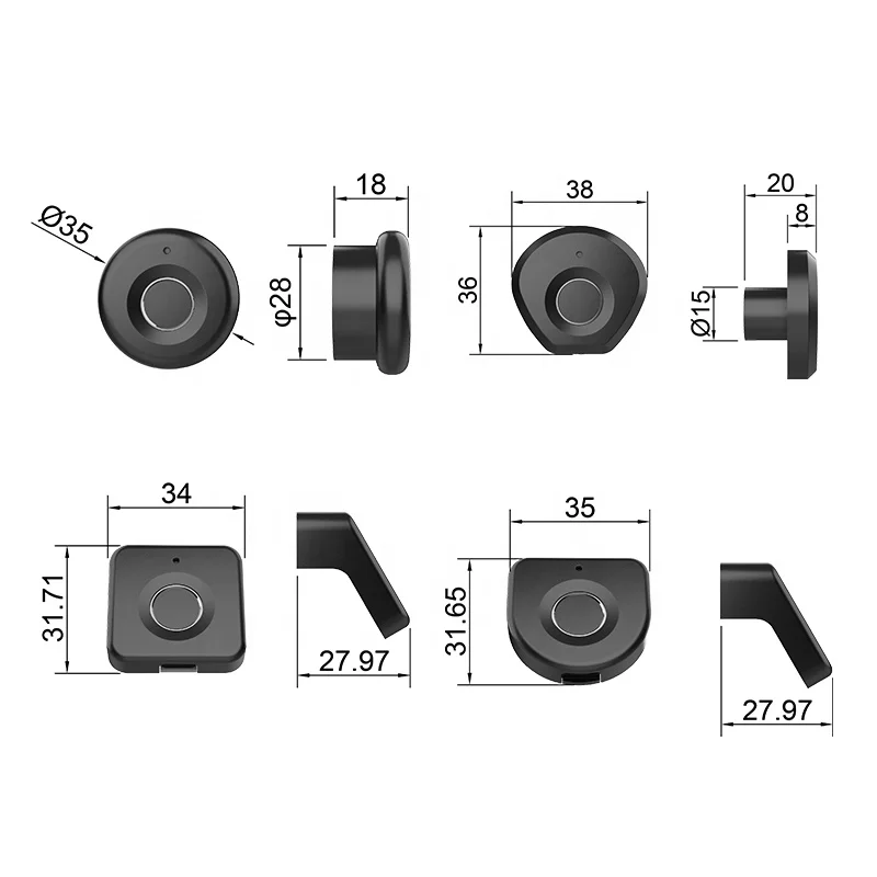 Hot Sale Electronic Fingerprint Drawer Locks Biometric Smart Door Lock for Cabinet Furniture Hardware Smart Locks
