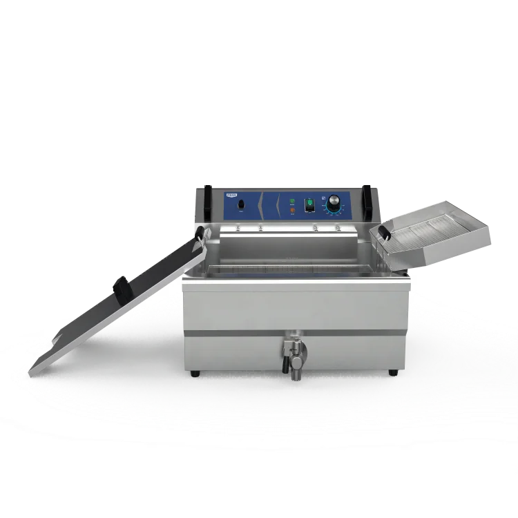 China Factory Direct Supply 35L Big Deep KFC Fryer Commercial Kitchen Tabletop Use  Oil Tank For Deep Fryer With Lid