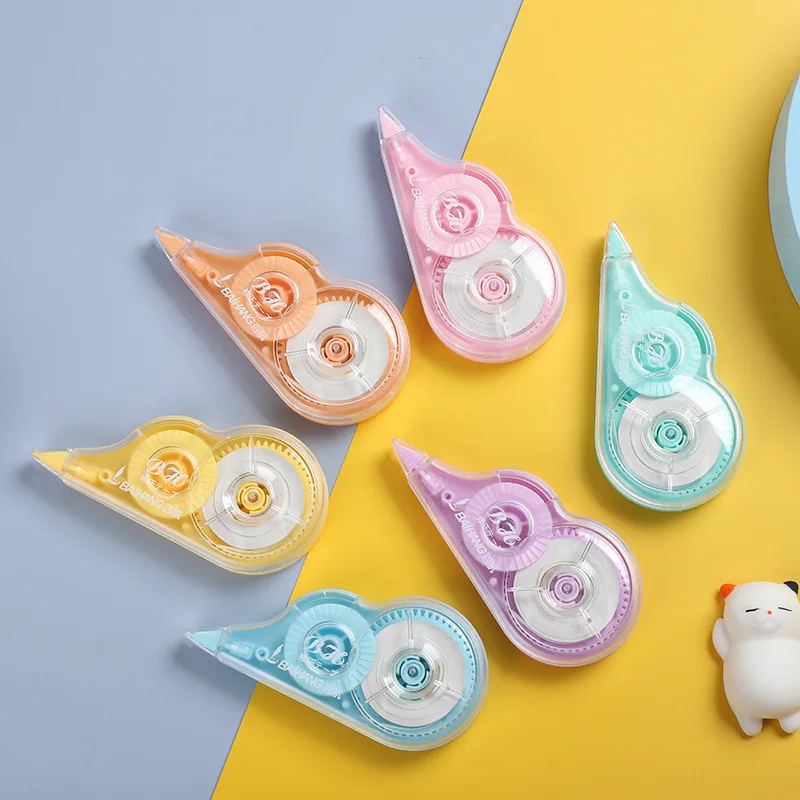 Correction Tape for Student Stationery Factory Directly Sale White Out Macaron color Correction Tape set