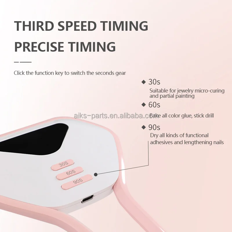 New Product 24w Desktop Handheld Nail Lamp Portable Mini Uv Led Nail Lamp One Finger Flash Cure Nail Dryer