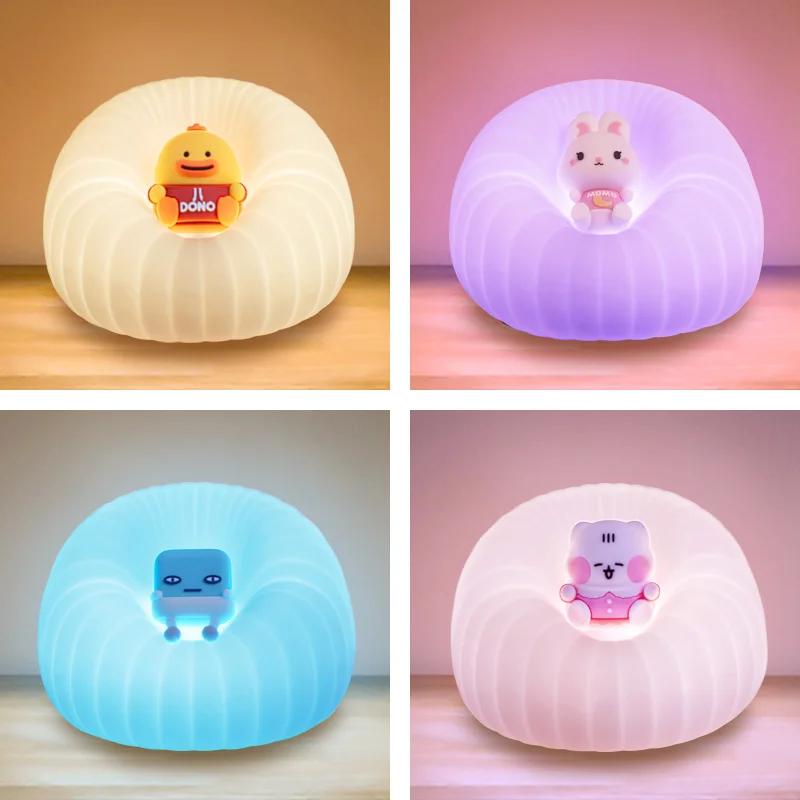 ICARER FAMILY Smart Night Light For Kids USB Rechargeable  Night Light Lamp For Bedroom Use