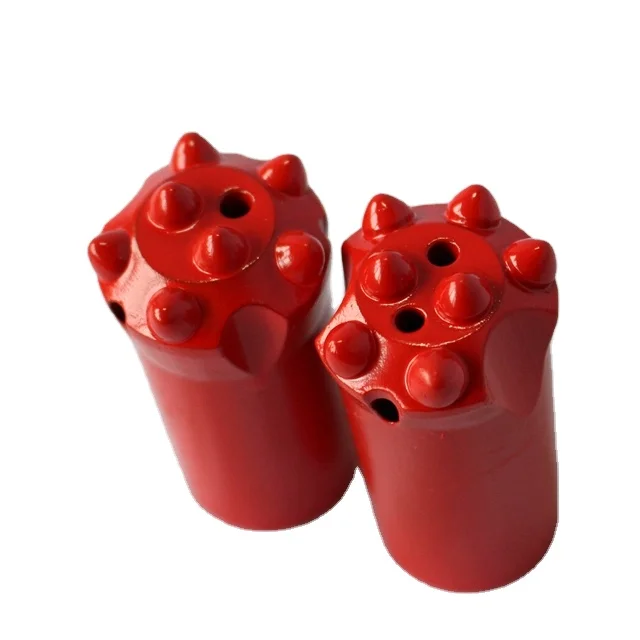Professional carbide tipped round button 7 11 12 degree hardness tapered drill bit for wholesales