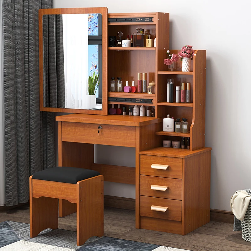 Corner Makeup Desk Smart For With Mirror Gold Box Table Vanities Pink Beauty Store Lighted Case Organizer Modern Kit Vanity