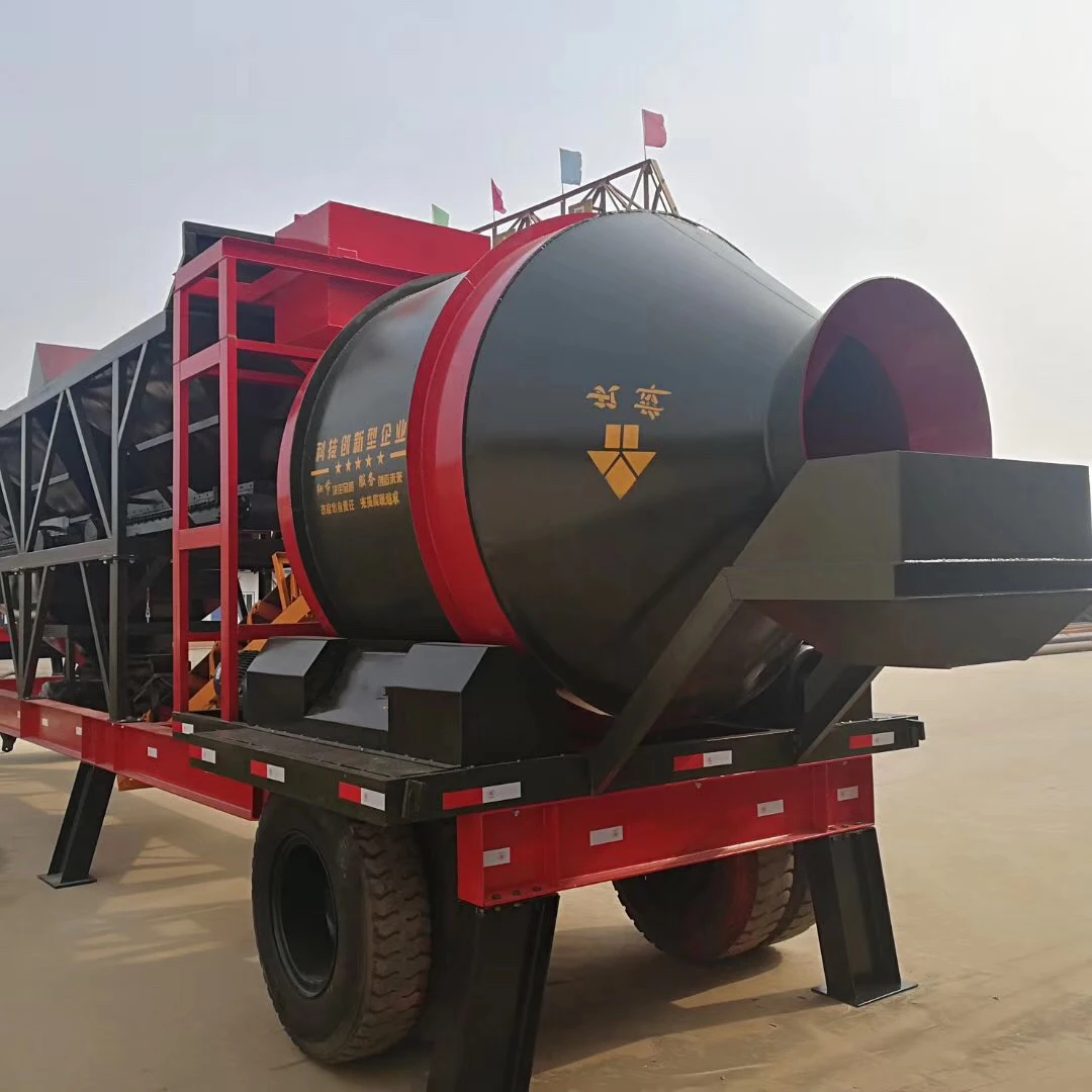 Customizable mobile concrete drum mixing station in Malaysia