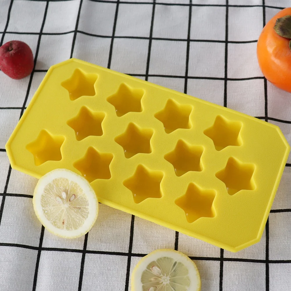 
Customized food grade star shaped design silicone ice cube tray mold 