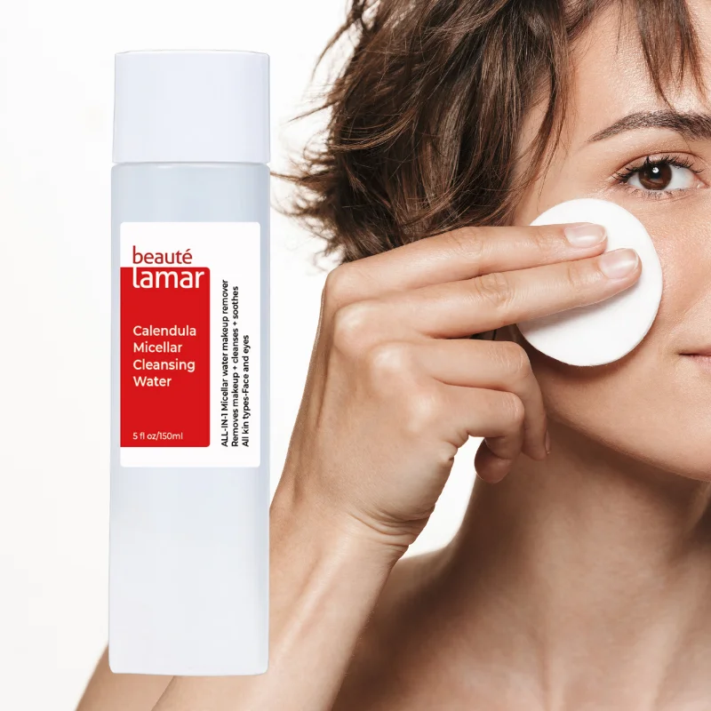 Private label Gentle and non-irritating face cleansing makeup remover water
