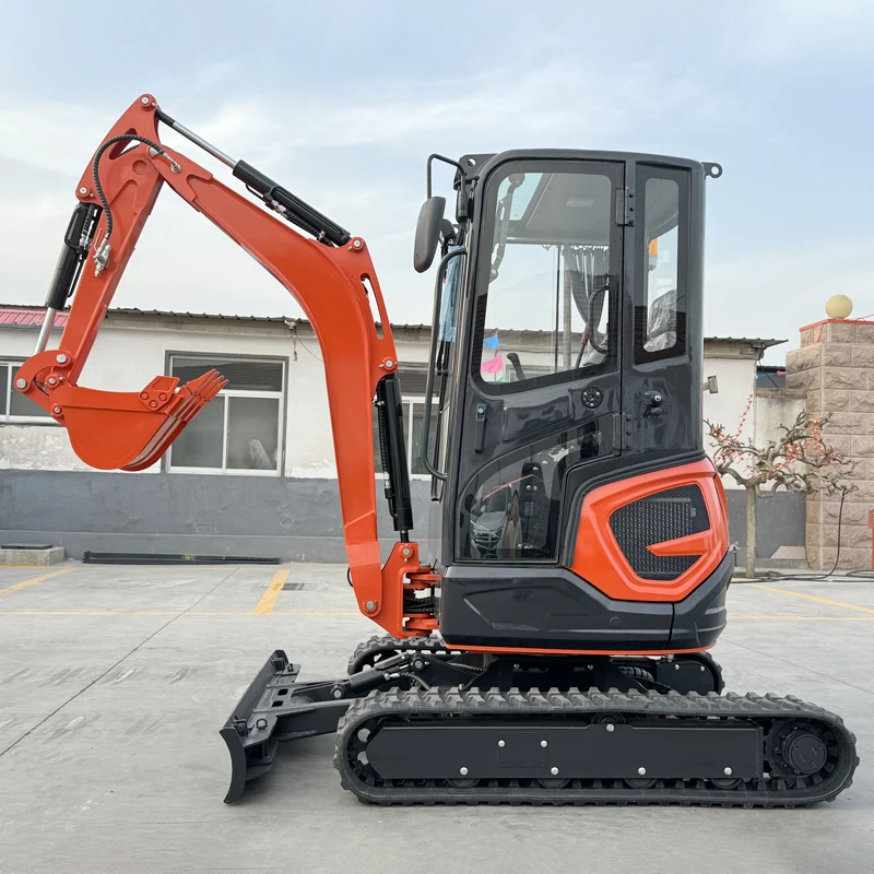 Free Shipping Digger 1.8 Ton 2.5 Ton Small Excavator Full Closed Cabin Comfortable Seat Mini Diggers Hydraulic Rc Excavators