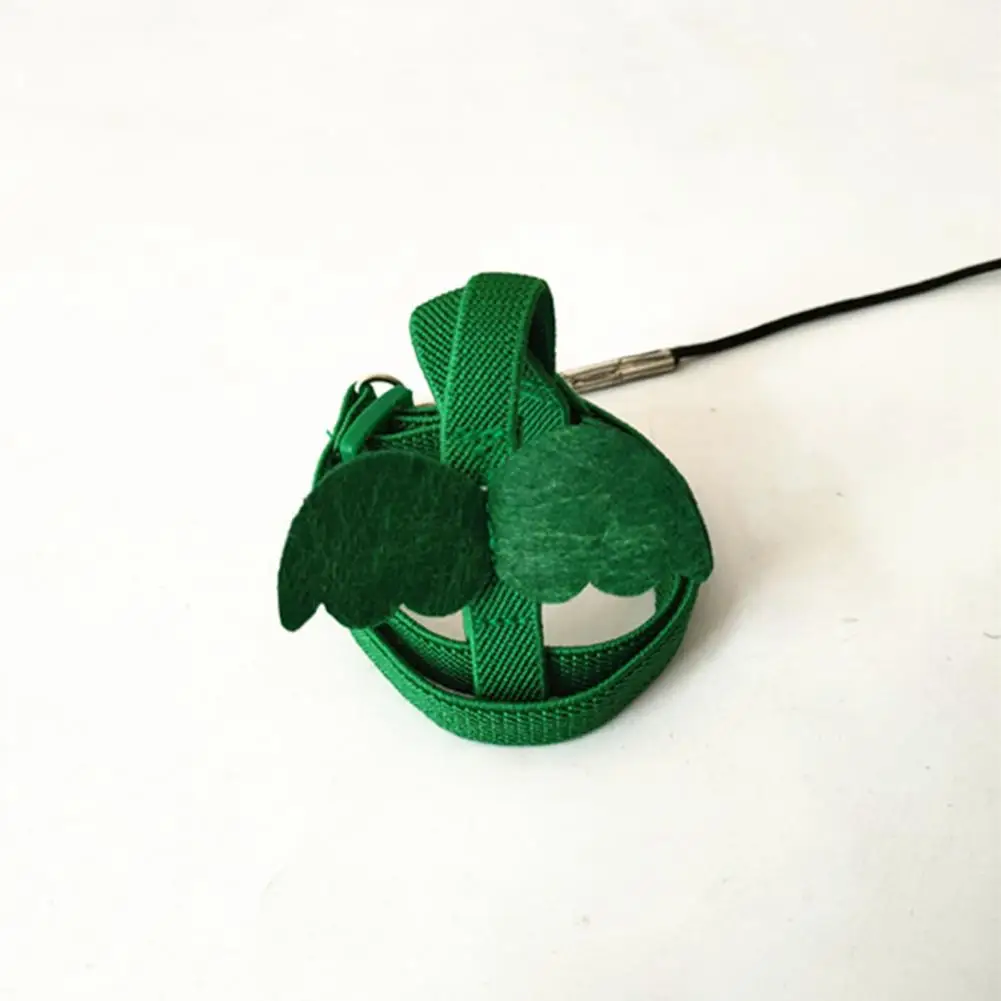 Long Cable Bird Harness Leash Anti-Bite Training Rope Decorative Lightweight Parakeet Parrot Vest Rope for Bird