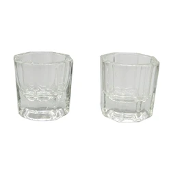 Wholesale Glass Clear Crystal Liquid Cup for Cosmetic Nail Care Tools