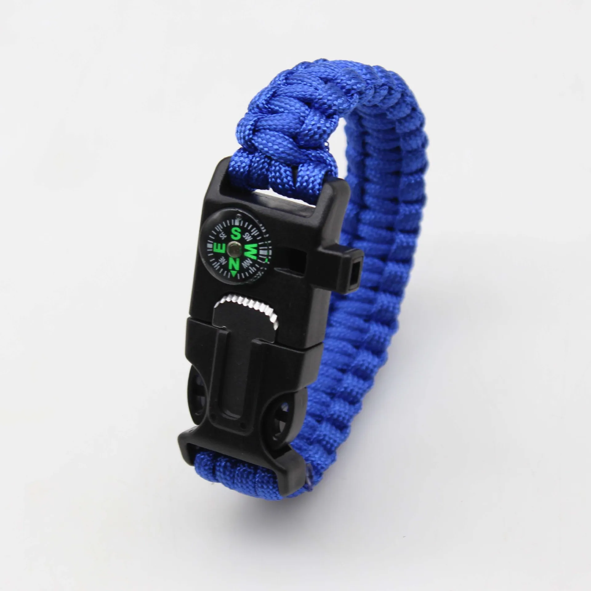 LXY-N418 Camping Knife Survival Bracelets With Digital Watch Flint Fire Starter Whistle Compass
