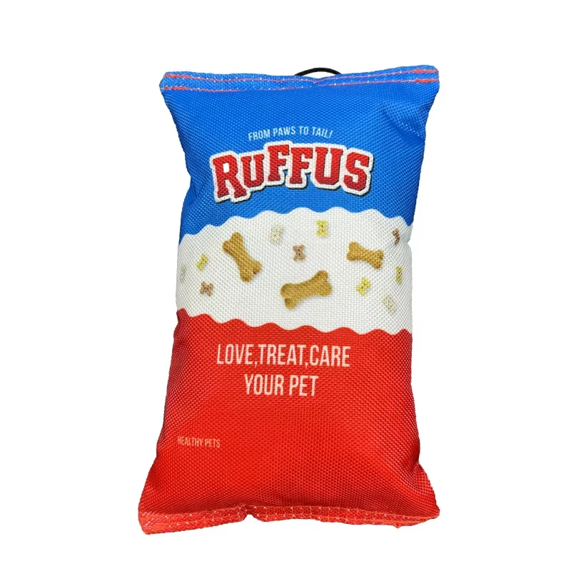 New Durable Bite-resistant Fun Foods Dogs Chew Plush Squeak Interactive Toy for Dogs Small Large Breeds