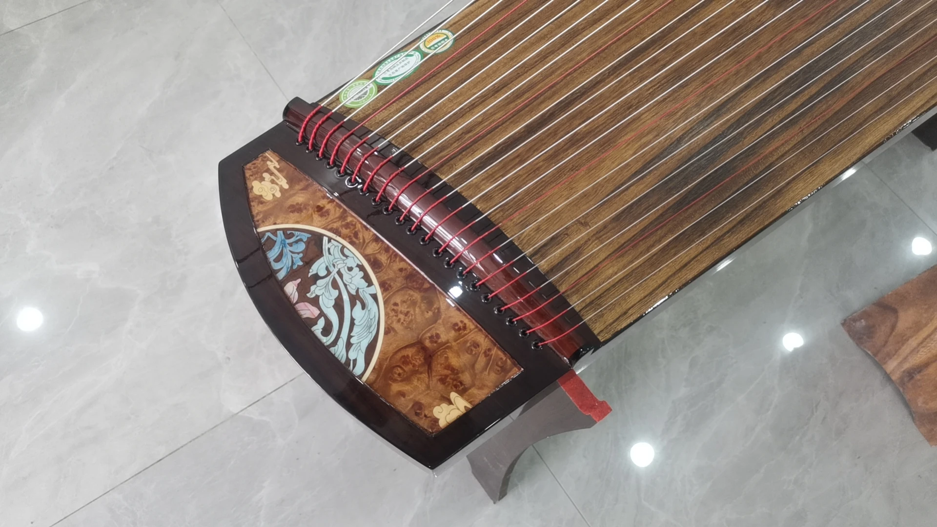 New Traditional Guzheng Chinese Guzheng 21 Strings Zither Musical Instruments Jade Leaf Series