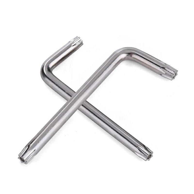 T10-T50 Anti-theft Screw Wrench L Shaped Long Hexagon Torx Key Wrench