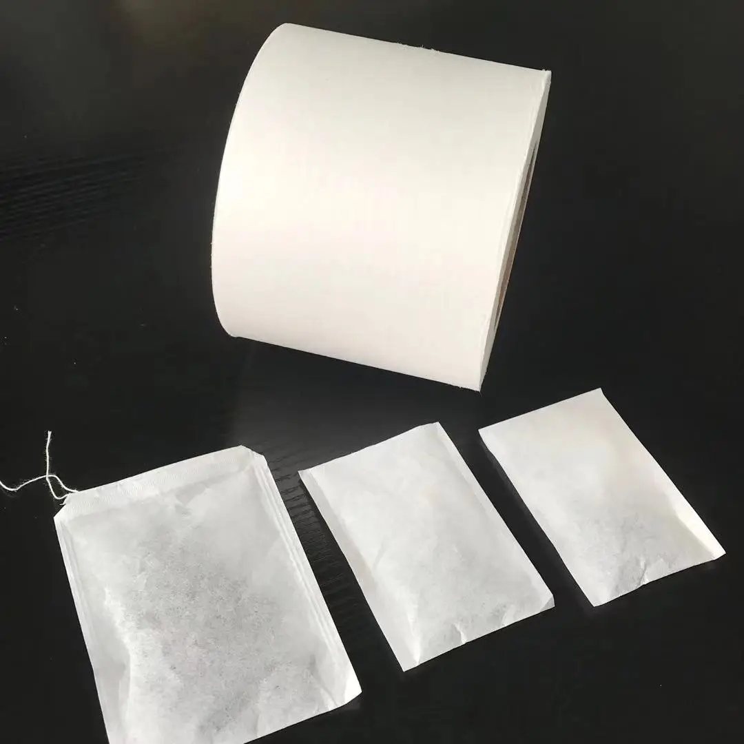 Natural Wood Pulp Plastic Free Disposable Customized Heat Seal Tea Bag Filter Paper in Roll