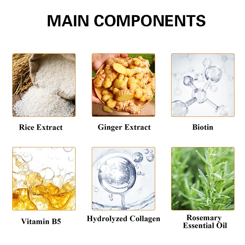 Private label rice water biotin shampoo and conditioner for hair growth dry damaged hair repair hair rice water shampoo