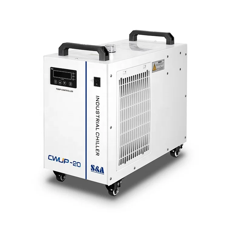 S&A CWUP-20 Portable Chilling Equipment 1700W Air Cooled Water Chiller For 20W Ultrafast UV Laser