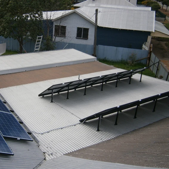 Pitched metal rooftop adjustable tilt degree support aluminum solar panel mounting system