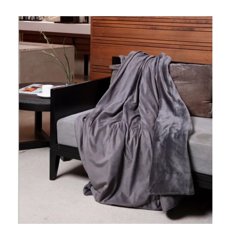 Мягкое Фланелевое электрическое одеяло с подогревом, одеяла с электрическим подогревом для кровати с сертификацией ETL CE GS