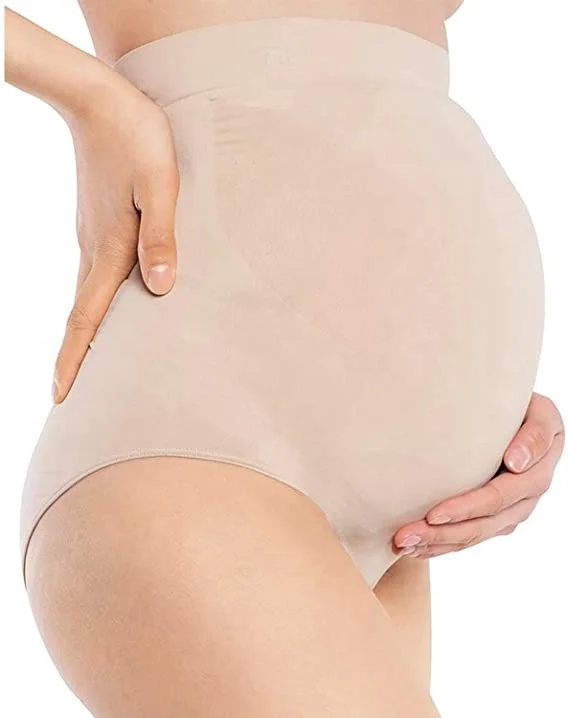Amazon Hot Sales High Waist Seamless Pregnant Thong Underwear Maternity Shaper Panties
