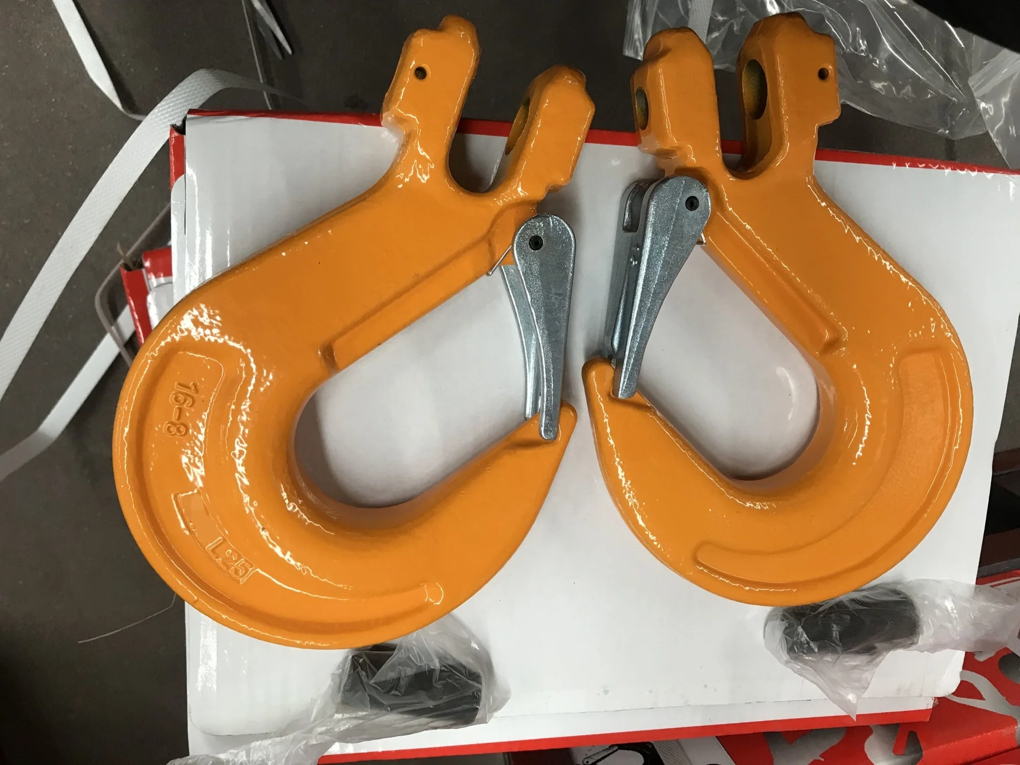 G80 Safety Clevis Self-Locking Lifting Hook Chain Sling Fittings Safety Chain Hooks