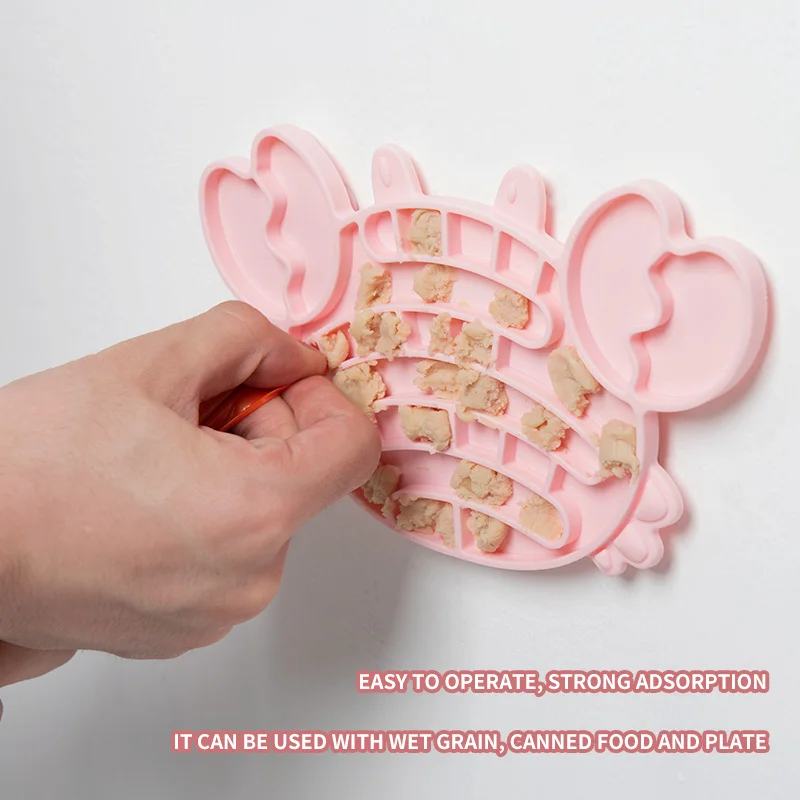 Silicone Slow Feeder New Silicone Bath Lick Mat Feeding Dog Lick Pad Slow Feeder Pet Lick Mats