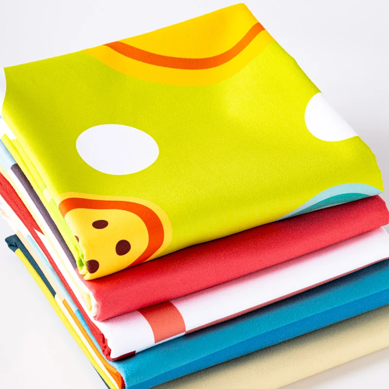 Cheap wholesale Fast Delivery 80*160 custom size custom logo Microfiber beach towel custom