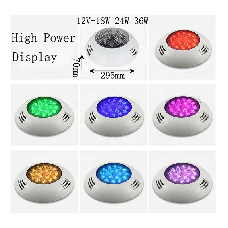 Ultrathin IP68 Wall Mounted 12V 36W Underwater Lamp led swimming pool lighting