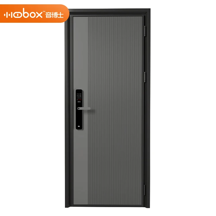 Factory Wholesale Rooms Indoors High Density Luxury Entrance Single Soundproof Steel Door Designs