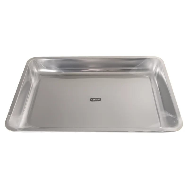 Wholesale custom commercial 410 stainless steel buffet baking cookware accessories food containers  food serving trays with lid