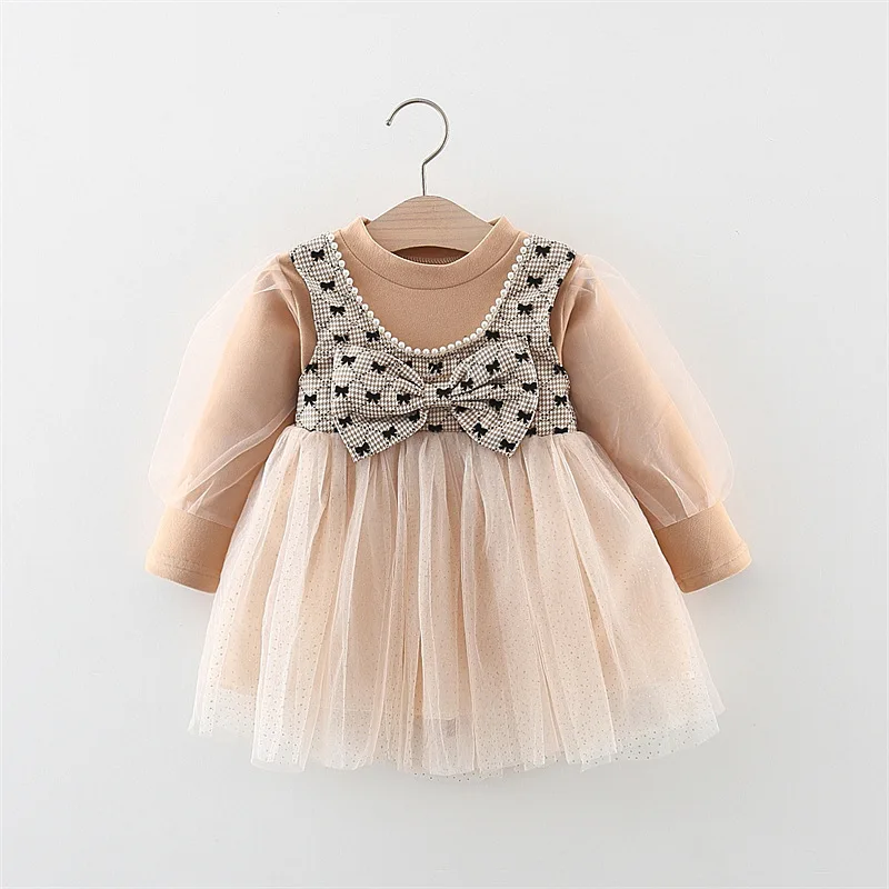 new designs fashion baby girls lace dress for 1-6 years