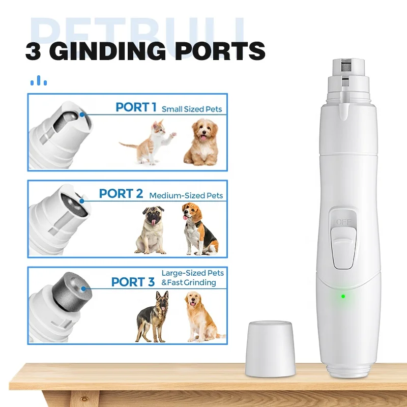 
Hot!!2021 New Arrivals Best Seller Pet supplies Usb Rechargeable Electric Dog Nail Grinder 