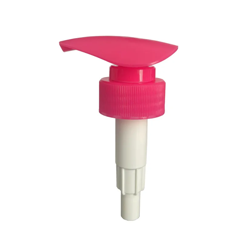New design customized pink cream liquid soap dispenser pumps screw plastic lotion pump for bottle hand press