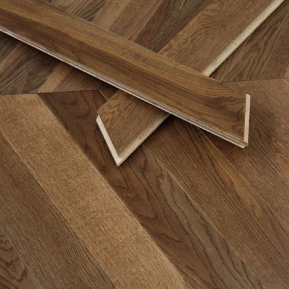 14mm herringbone 3mm wood veneer chevron hardwood flooring