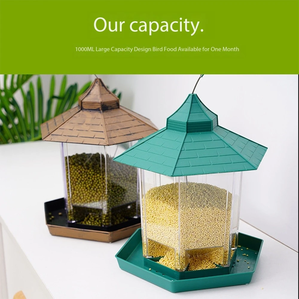 Bird Supplies Wholesale Hanging Large Capacity Parrot Hummingbird Outdoor Automatic Feeding Box