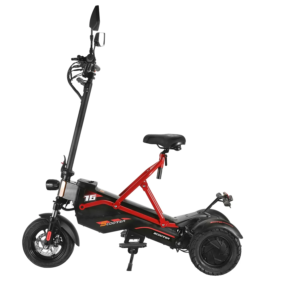 Folding Smart  cargo electric scooter 1600w three wheel motorcycle Portable Ultra Light Mobility Scooter  With Seat For adult