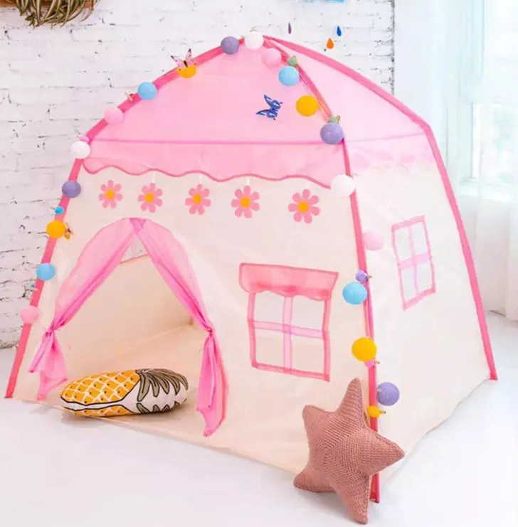 New Design Kids Gift Fairy Tale Boys Girls Princess Castle Indoor Outdoor Teepee Children Playhouse
