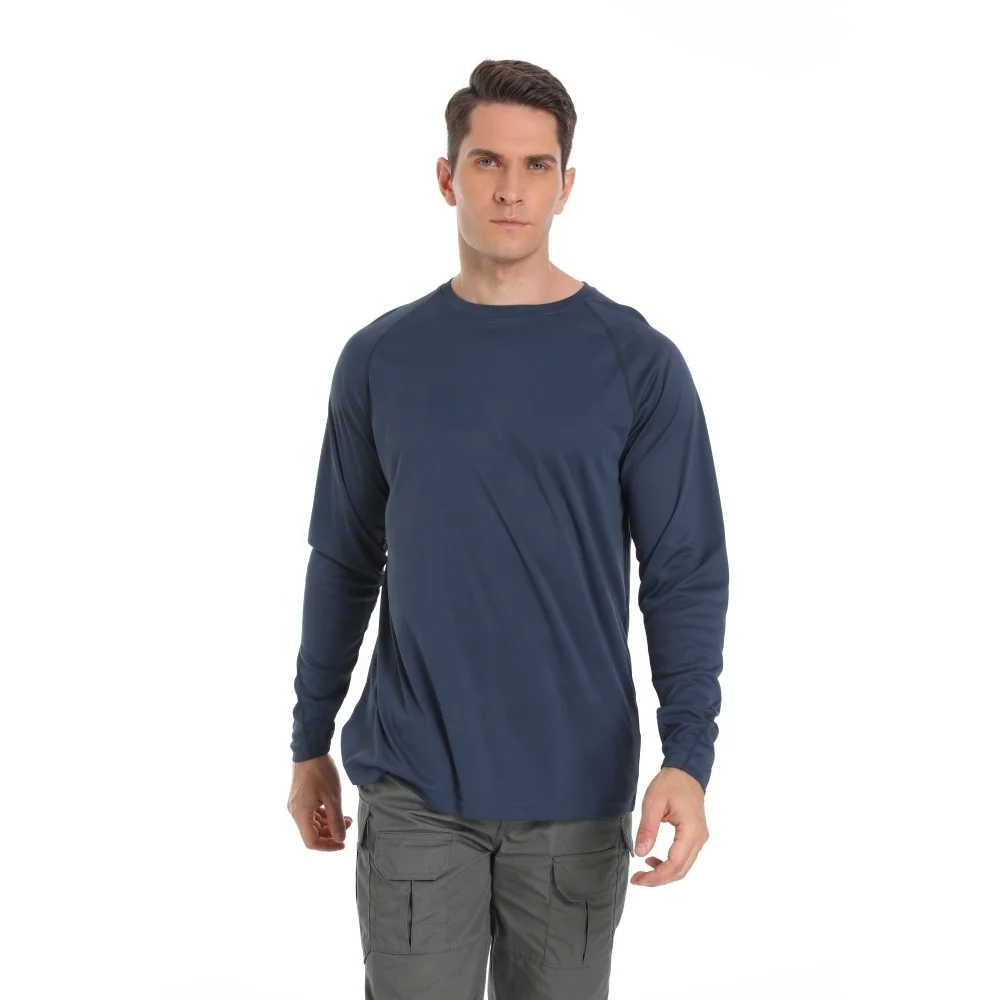 UV Sun Protection UPF 50 Quick Dry Polyester Long Sleeve Fishing Shirt Waterproof Sportswear for Adults XXL Size