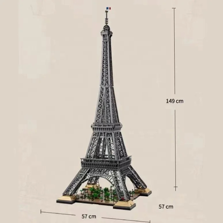 10001+pcs Architecture Pairs Eiffel Tower Compatible 10307 Building Blocks Brick Toys Pc Building Block Sets