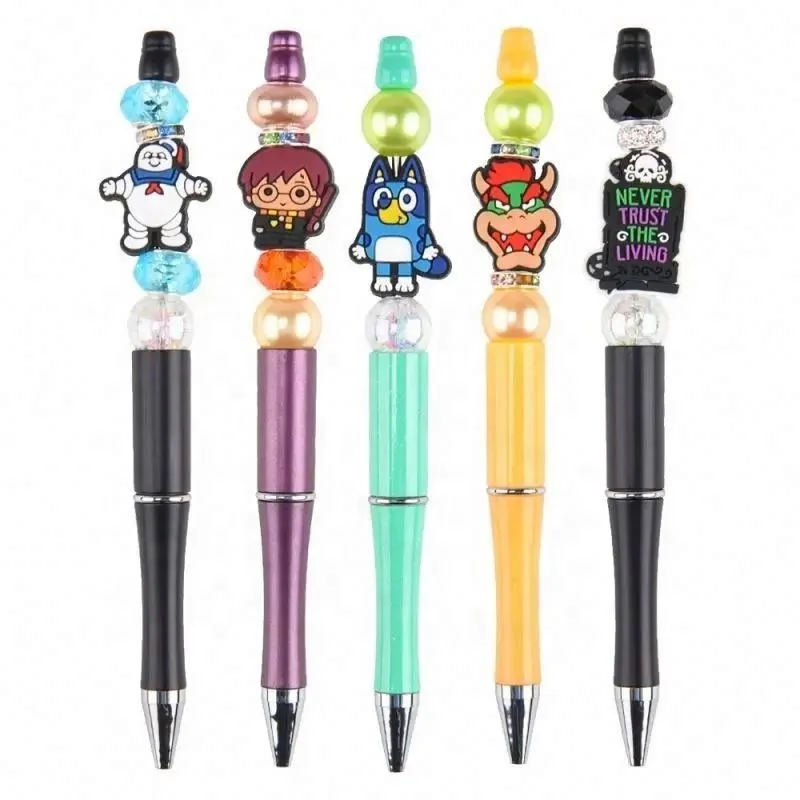 Fashion Pendants DIY Pacifier Chain Nursing Baby Toys Character Cow Silicone Charms Focal Beads For Pens